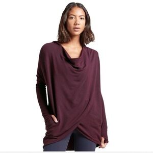 Athleta Deep Purple Women's Poncho Sweater